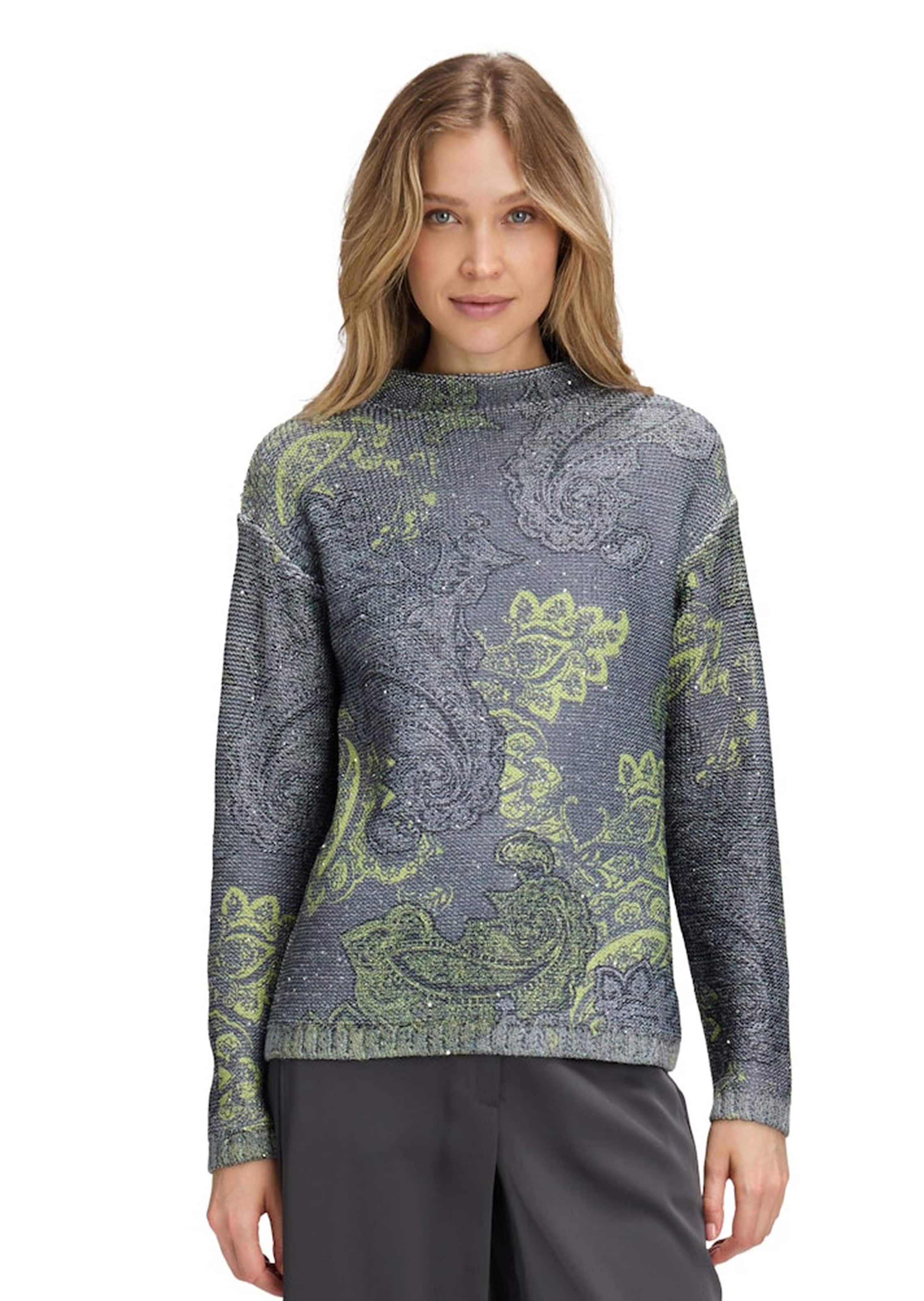 Strickpullover mit Paisley-Print