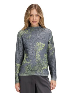 Strickpullover mit Paisley-Print thumbnail 1