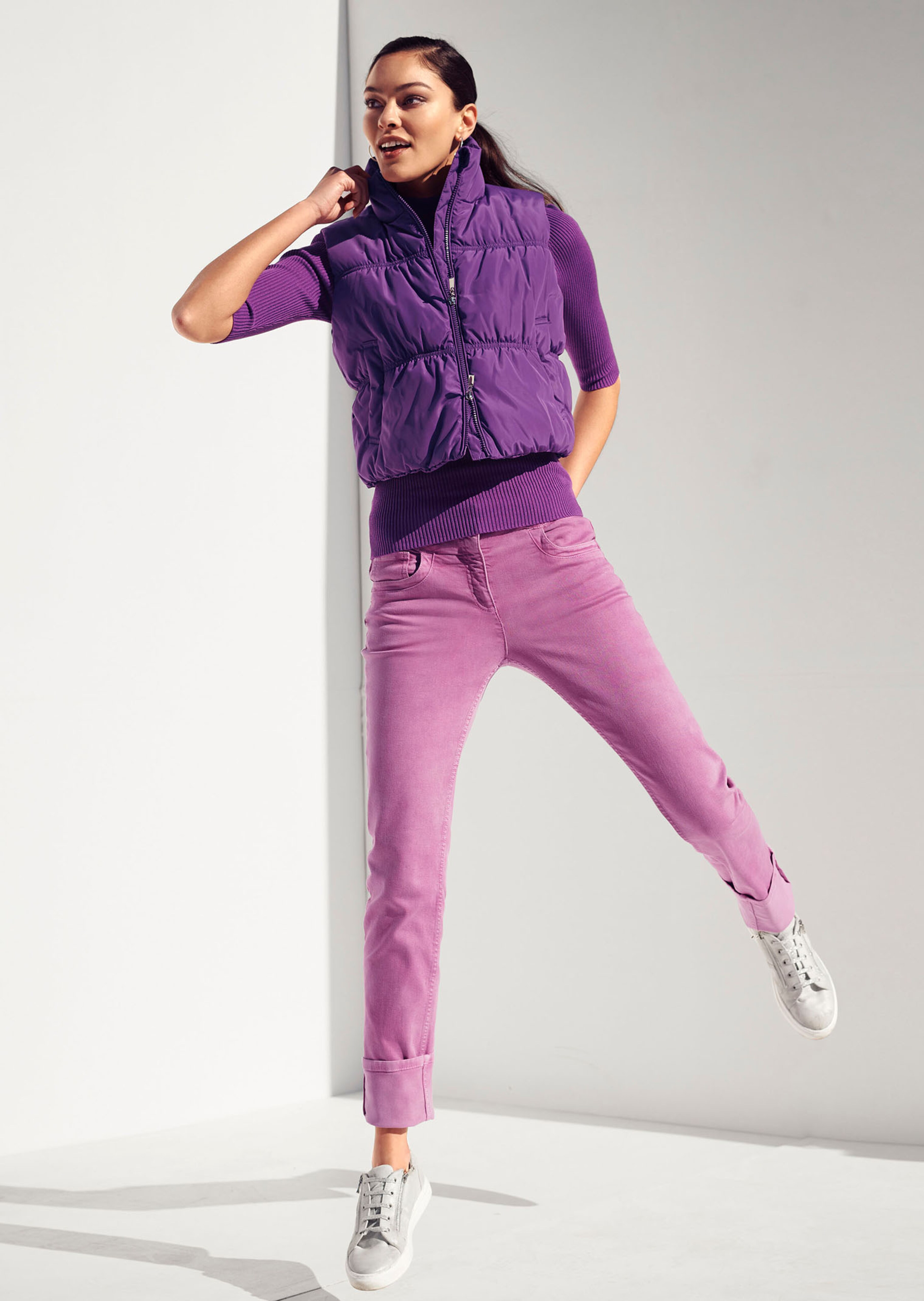 5-Pocket-Jeans mit Saumaufschlag