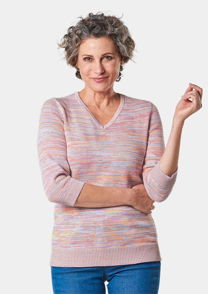 Mooi te combineren meerkleurig gestreepte pullover