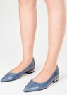 Leather ballerinas with decorative beads thumbnail 1