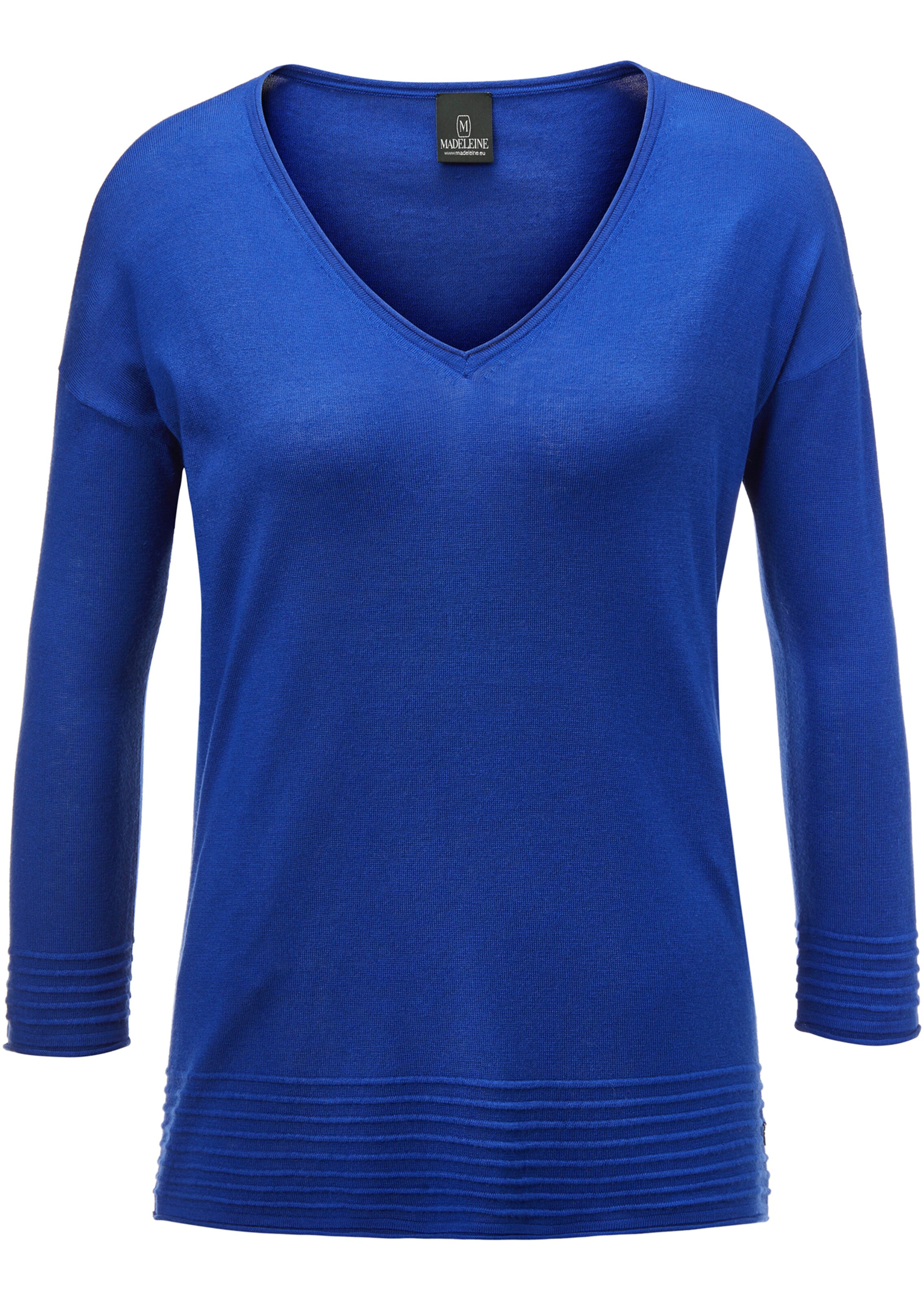 Strickpullover mit V-Ausschnitt