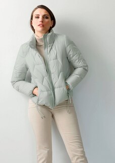 Kurze Daunensteppjacke mit Zierbändern thumbnail 4