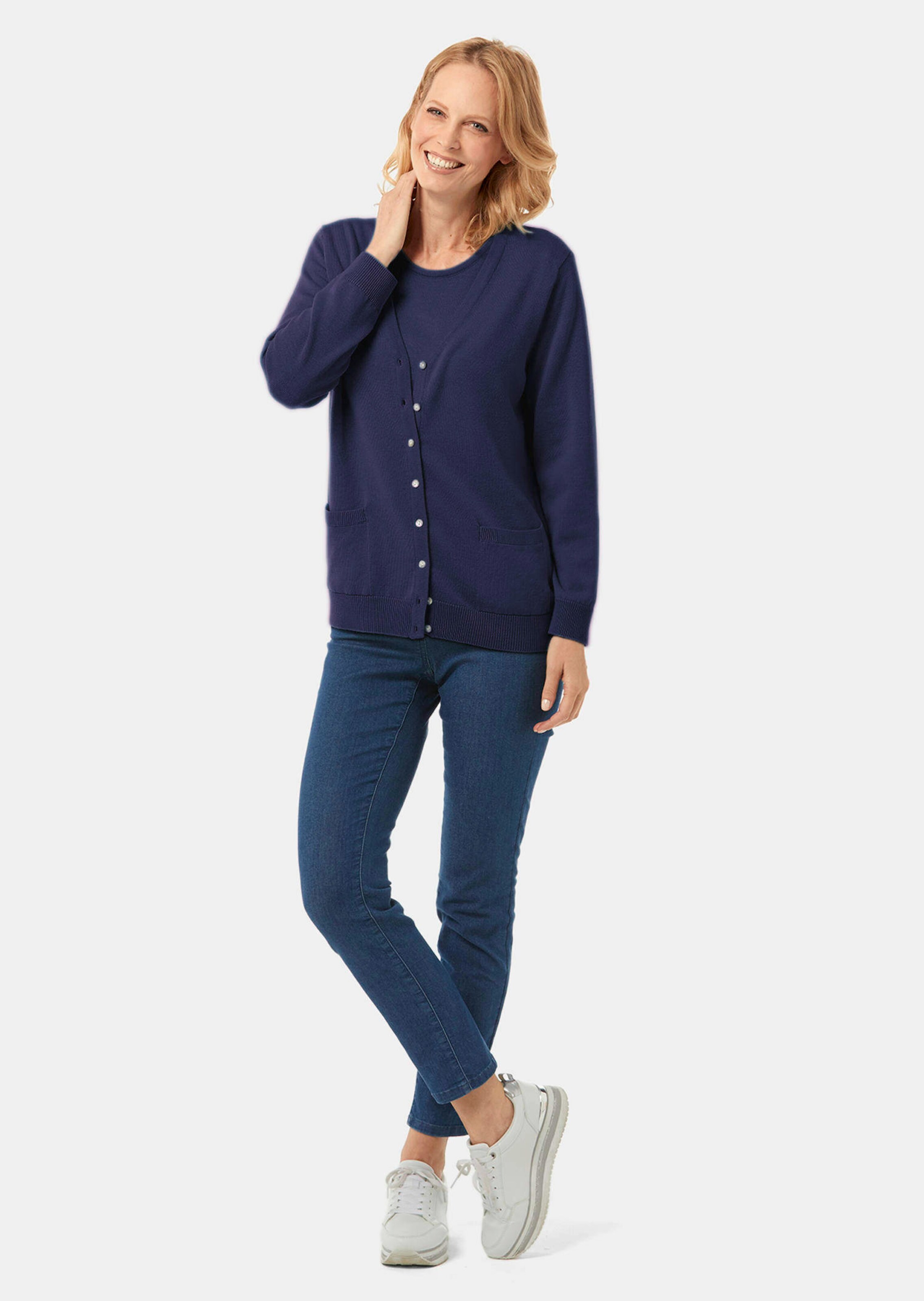 Ensemble en tricot - marine - Gr. 52 de Goldner Fashion