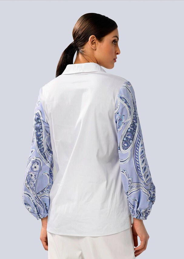 Bluse mit Hemdkragen 5