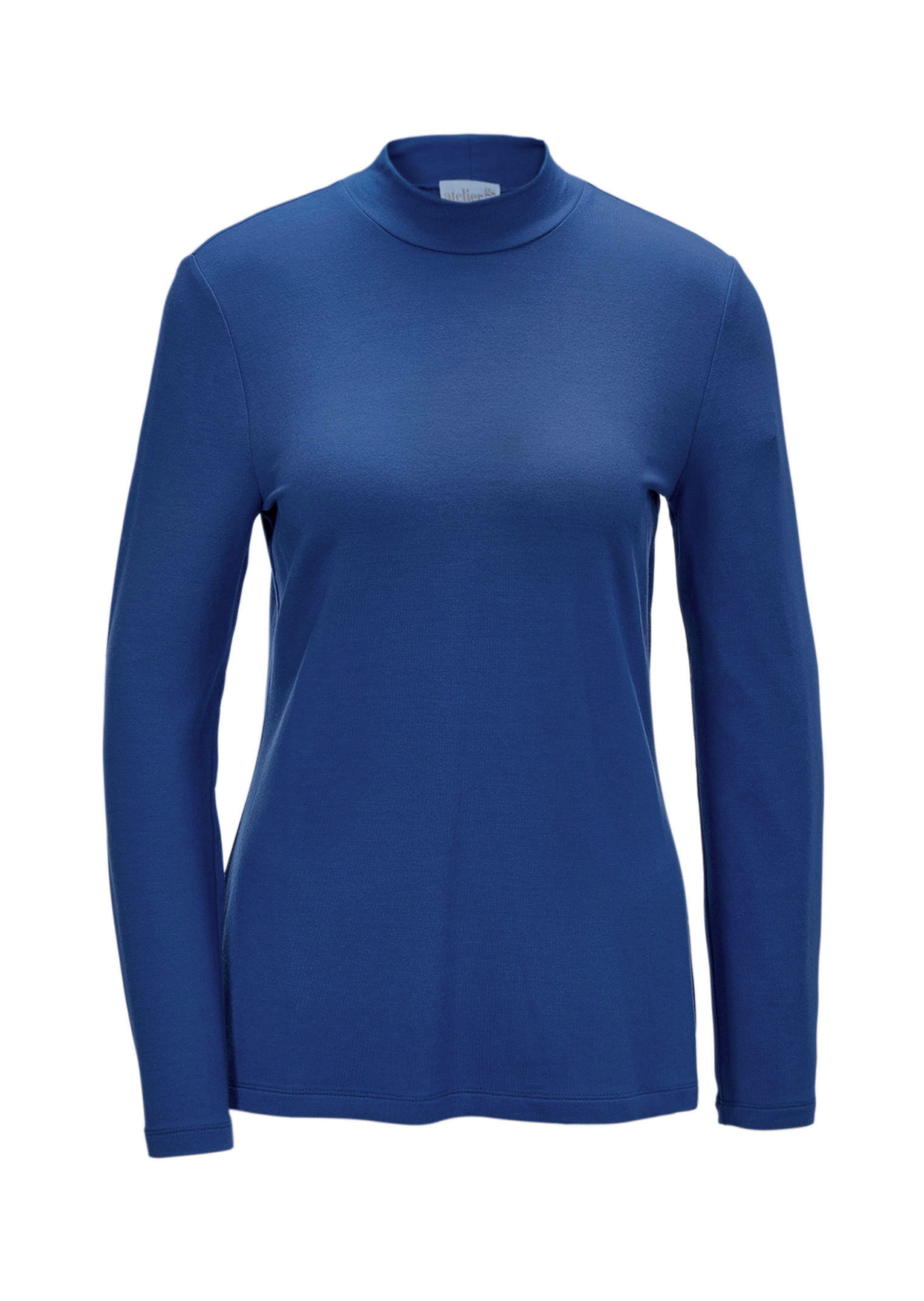 T-shirt à col droit à manches longues