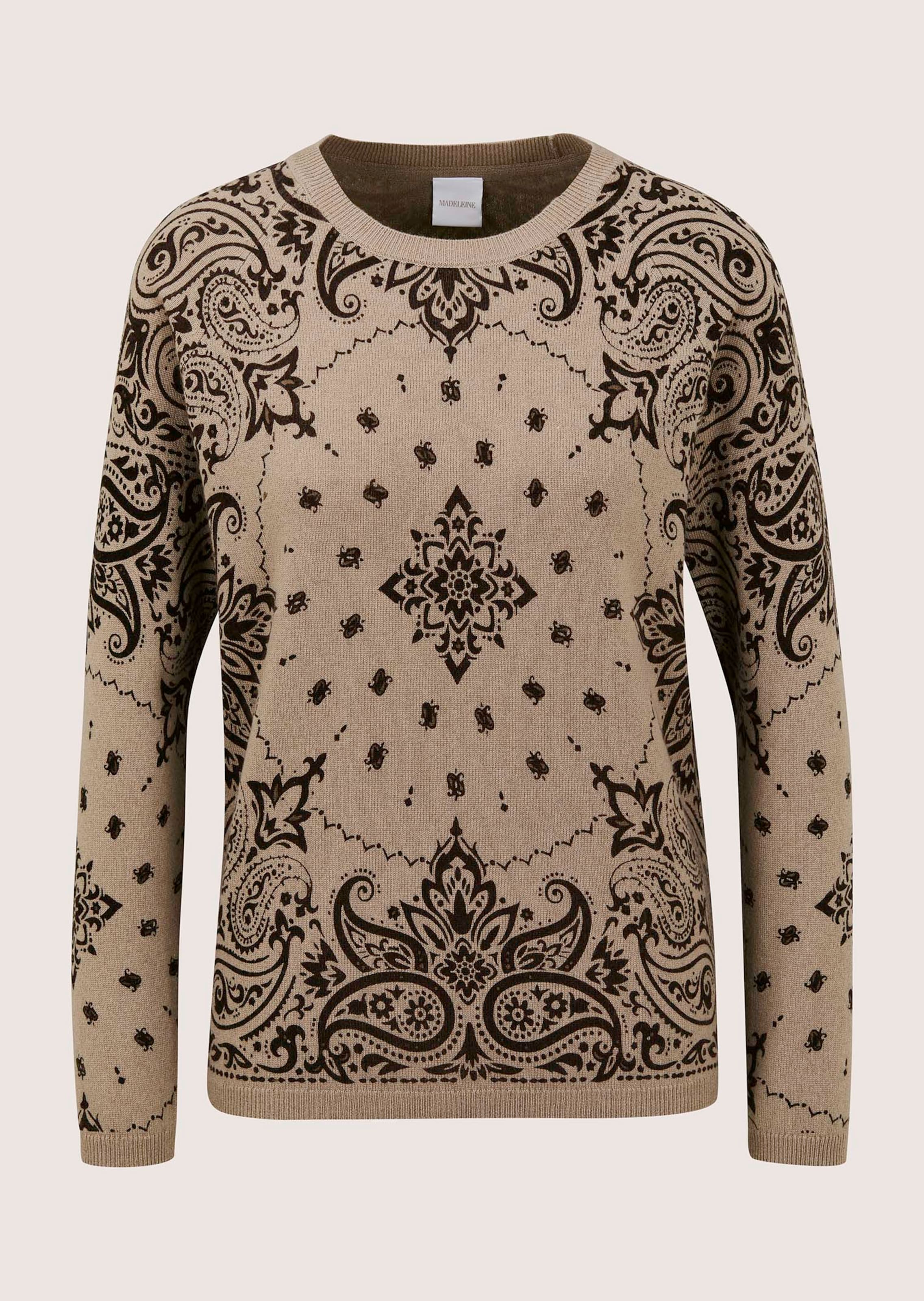 Kaschmir-Pullover mit Paisley-Muster