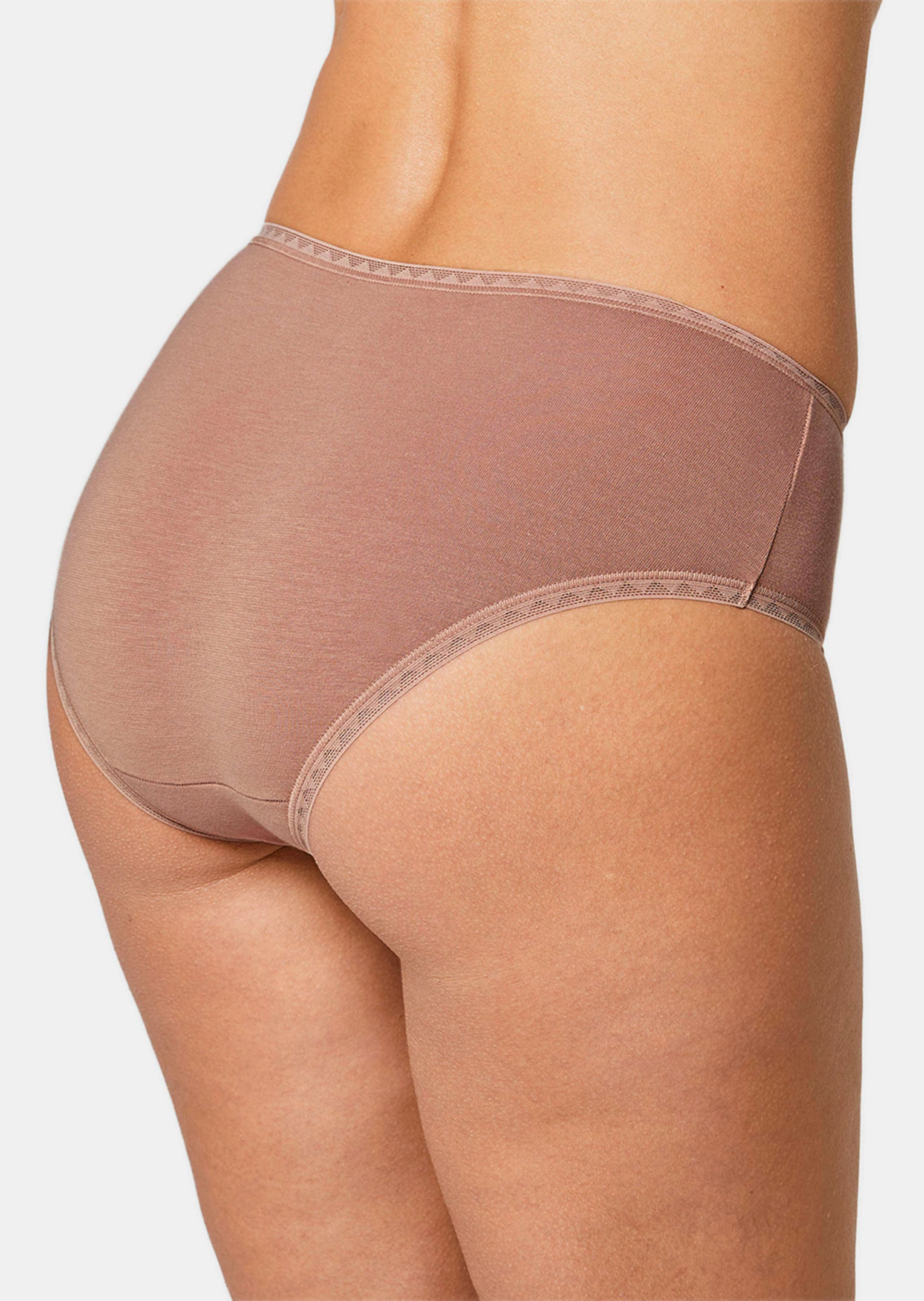 Lot de 2 slips hauts en coton et Elasthanne - taupe - Gr. XS de Goldner Fashion