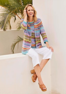 Hoogwaardig jacquard tricot jasje thumbnail 7