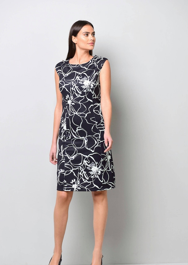 Jerseykleid in floralem Dessin 6