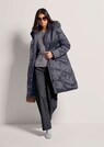Lange Kapuzen-Jacke mit Webpelz thumbnail 4