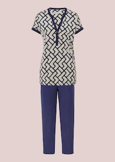 Jersey-Pyjama mit 7/8-Hose thumbnail 4