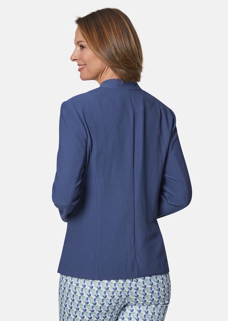 Confortable blazer en jersey structuré