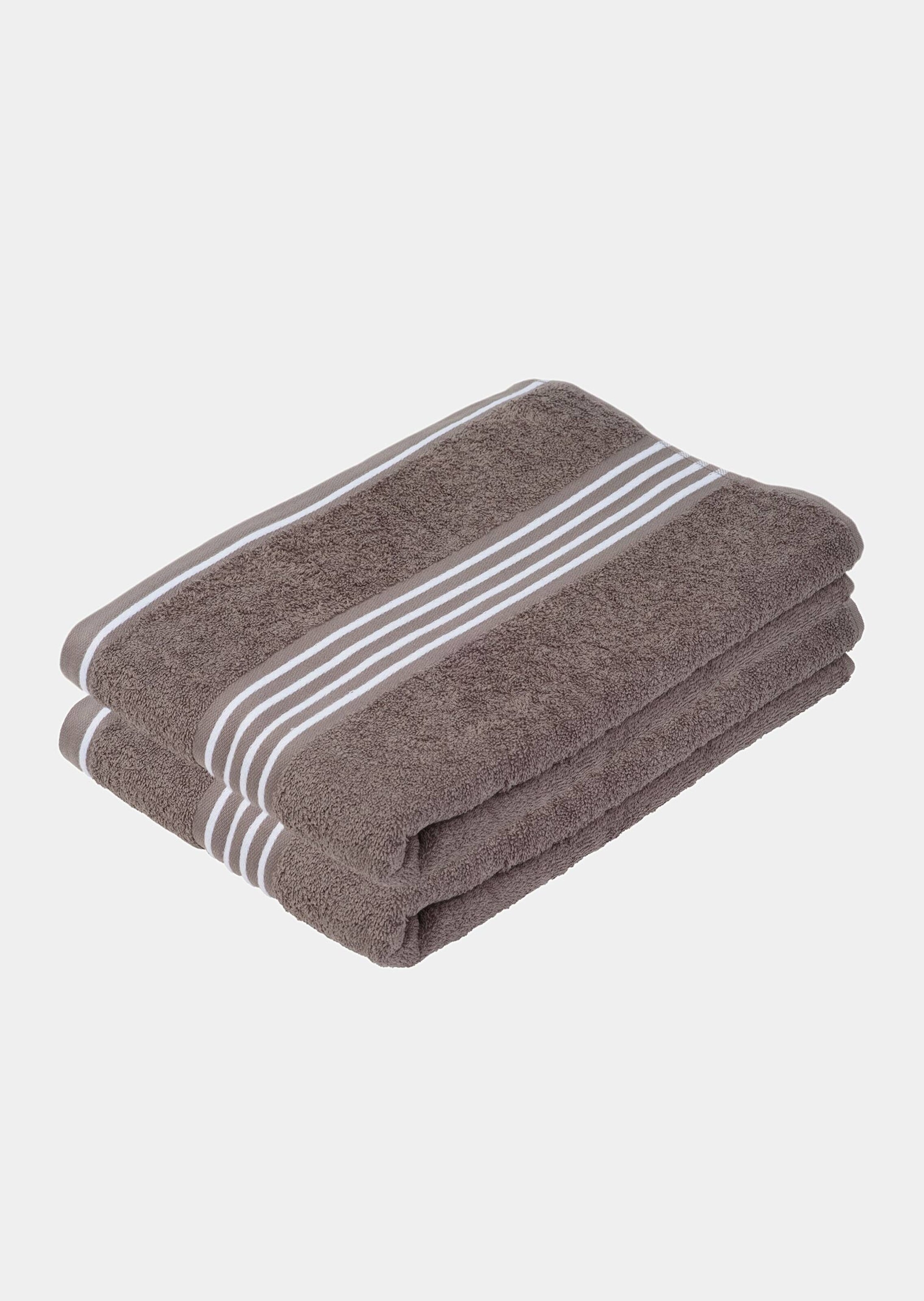 Série de linge en tissu éponge - taupe - Gr. 2x 70 x 140 cm de Goldner Fashion