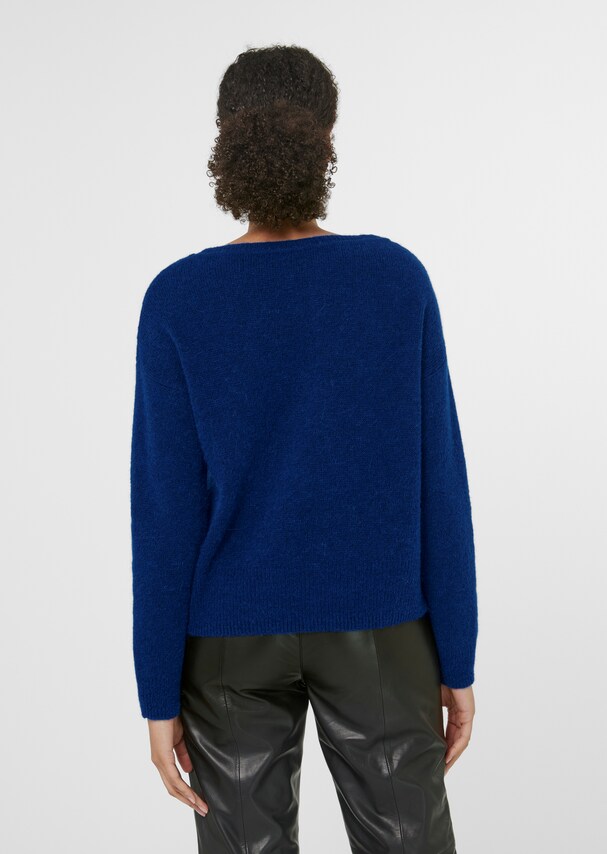 Jacquard jumper with sheen 2