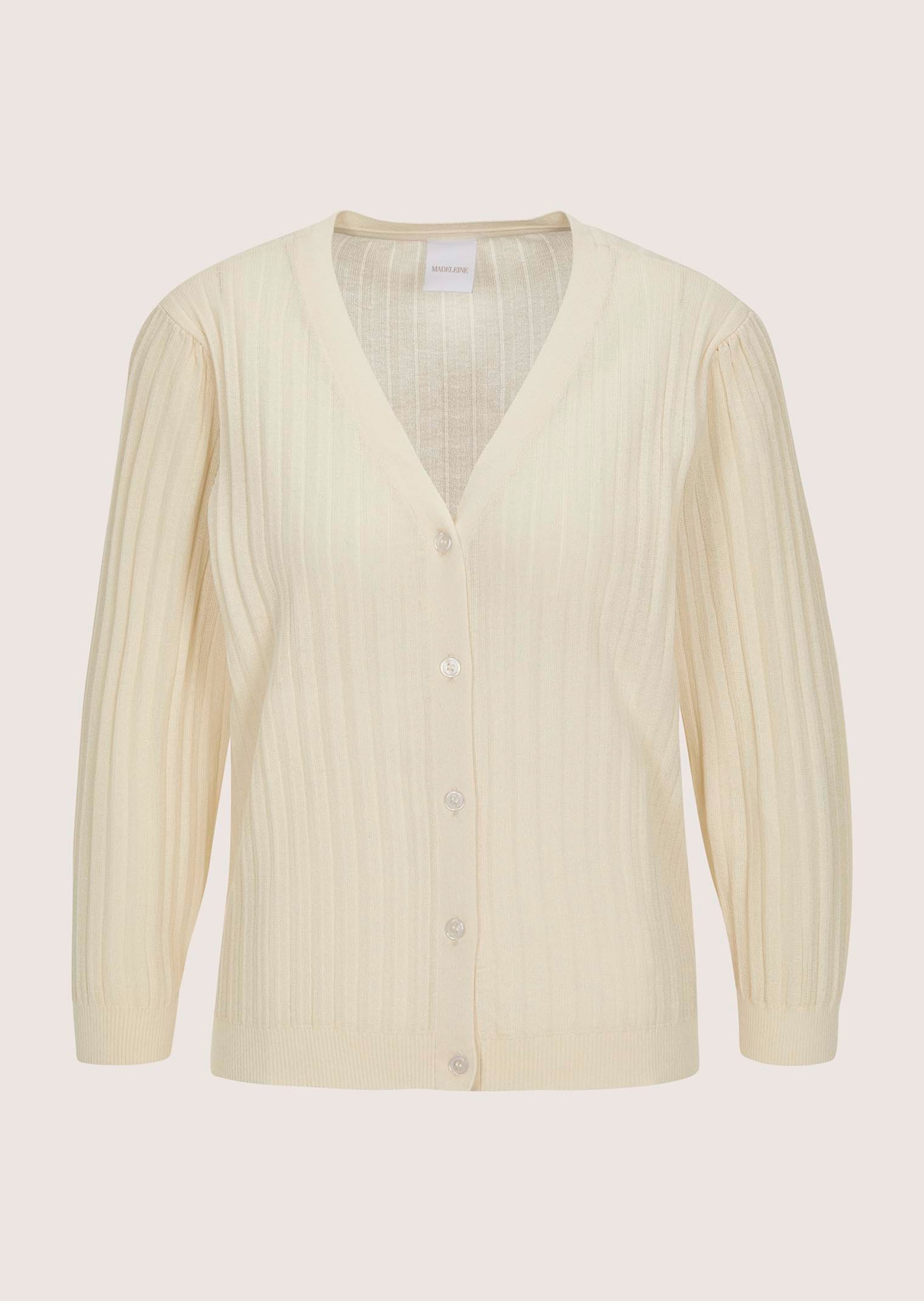 Feinstrickjacke mit Plissee