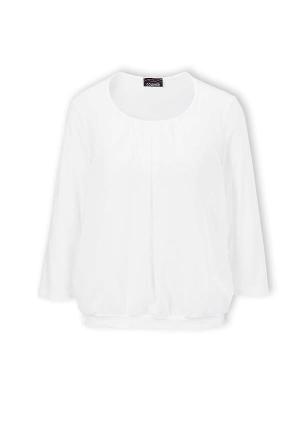 Verzorgd shirt in elegante blouselook 5