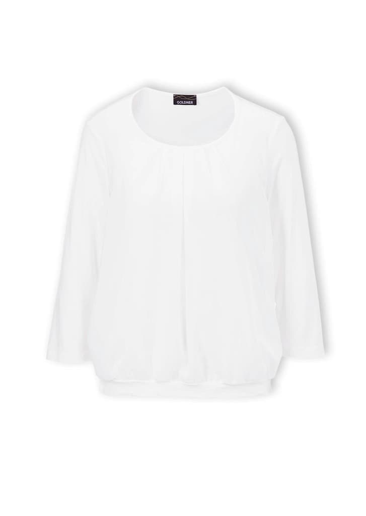 Élégant T-shirt aspect chemisier