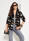 Verschlusslose Shirtjacke mit Hahnentrittmuster thumbnail 7