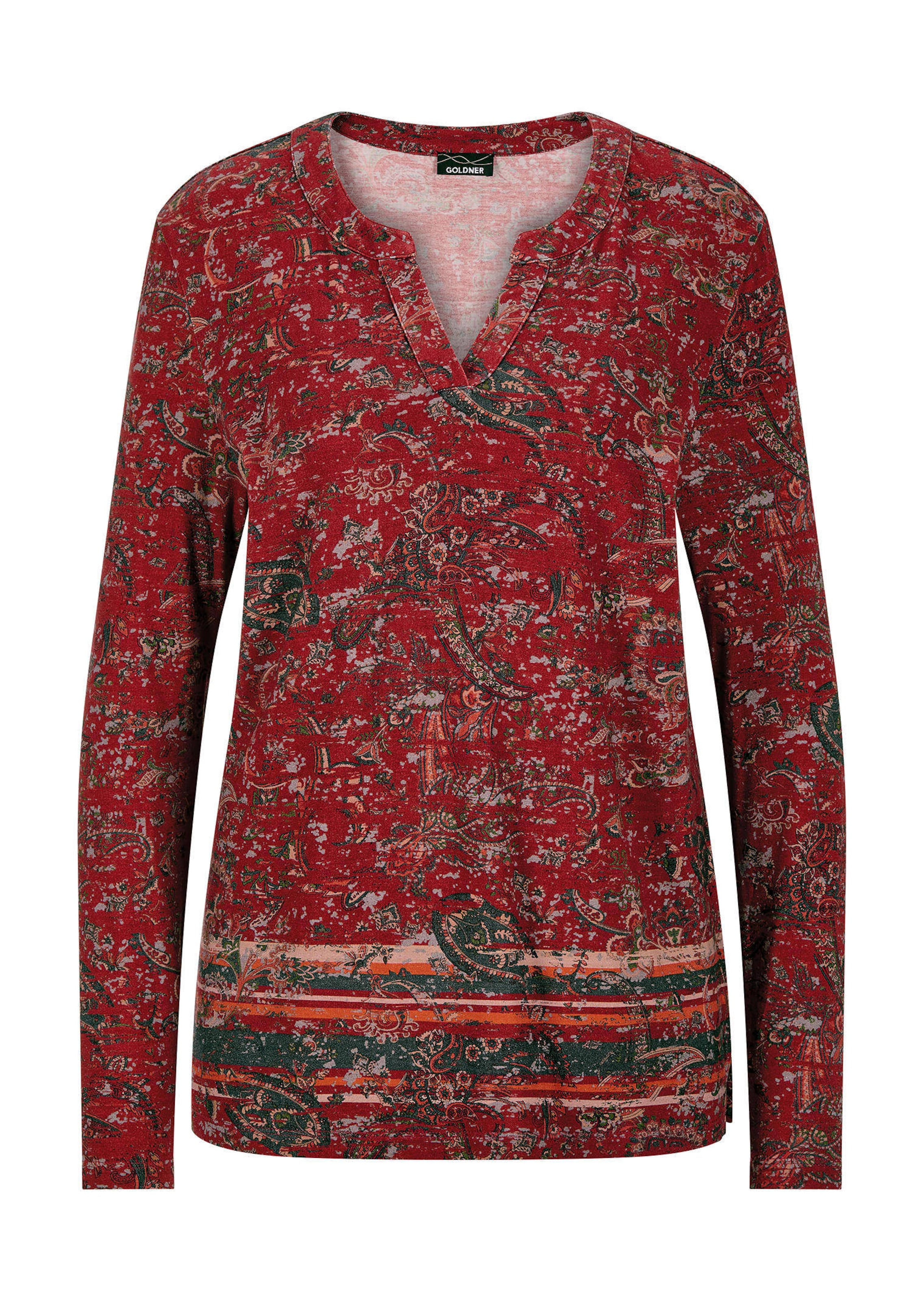 Pitkähihainen neulospaita, jossa kashmirkuosia