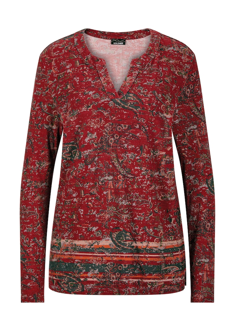 Langarmshirt mit Paisleymuster