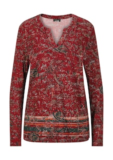 Langarmshirt mit Paisleymuster thumbnail 6