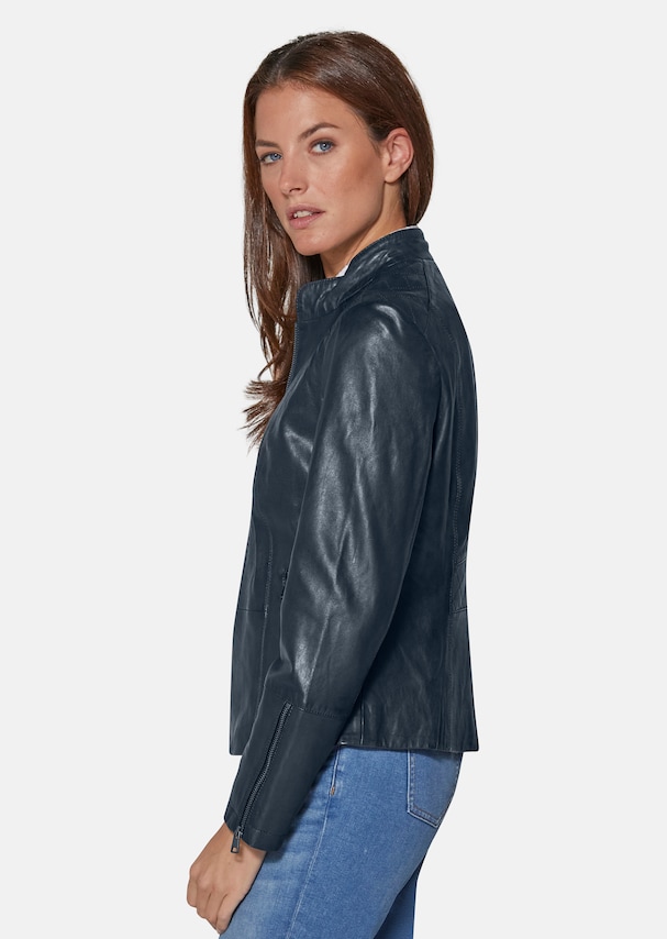 Leather jacket in lamb nappa 3
