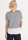 Ringelshirt mit angeschnittenem Saum thumbnail 6