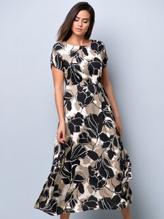 Midikleid mit kleiner Raffung in Taille thumbnail 6