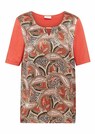 Bequemes Blusenshirt in Materialmix thumbnail 2