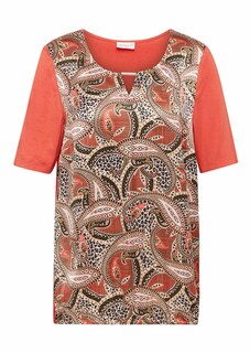 Bequemes Blusenshirt in Materialmix thumbnail 2