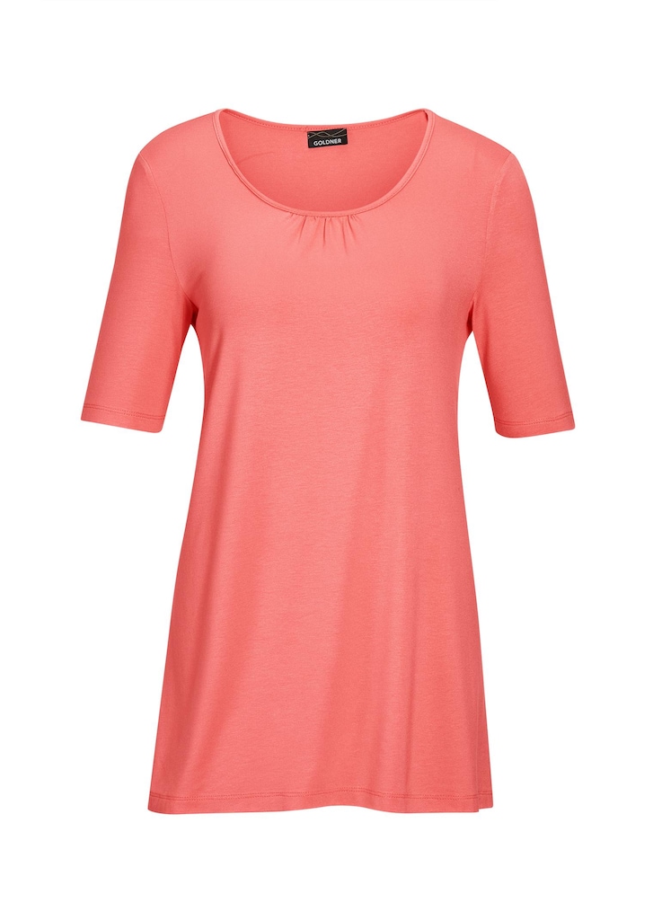 Zeitloses Shirt mit modernem Raffdetail