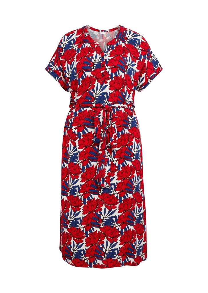 Elastisches Jerseykleid mit modischem Druck