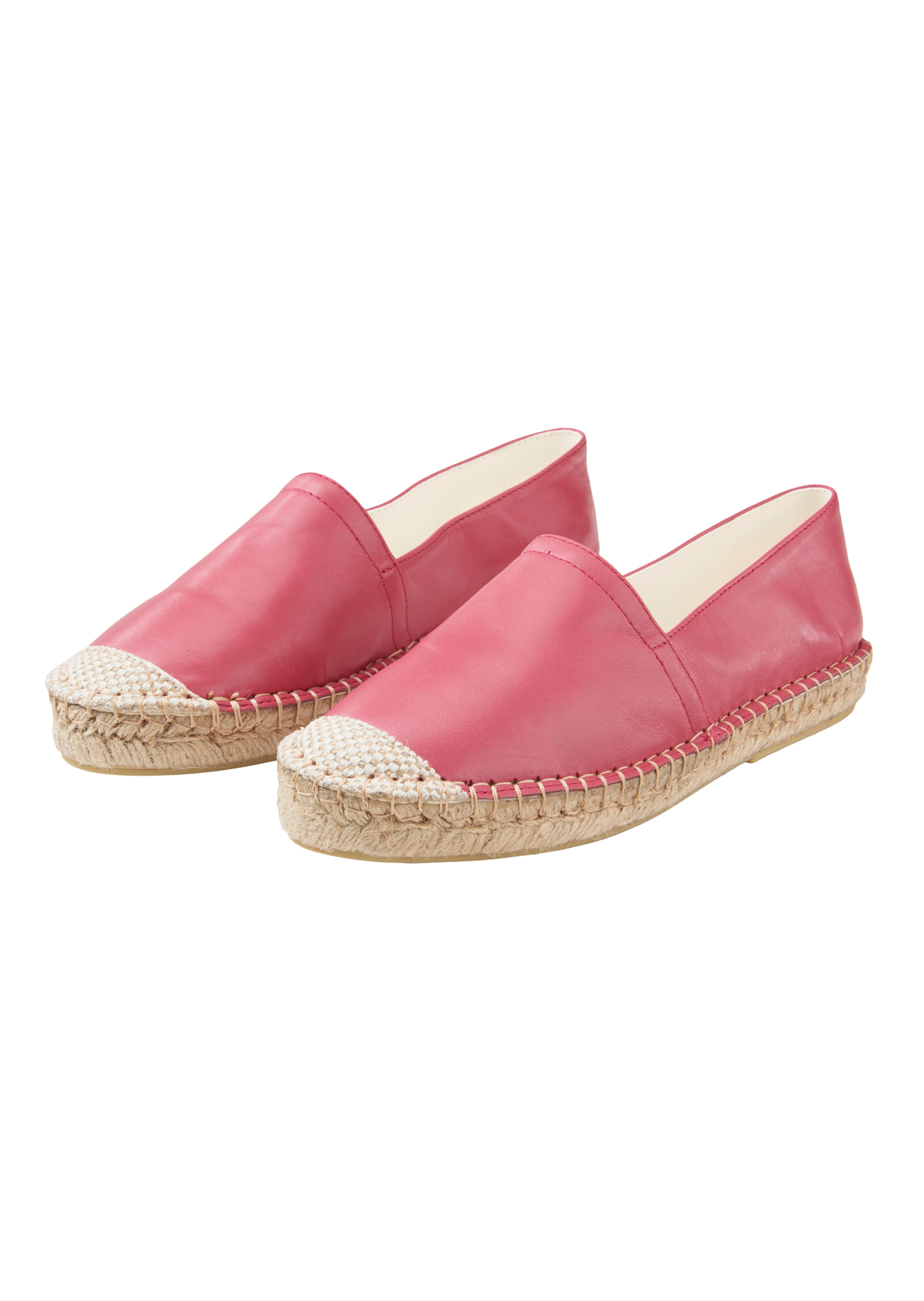 Espadrilles im Material-Mix