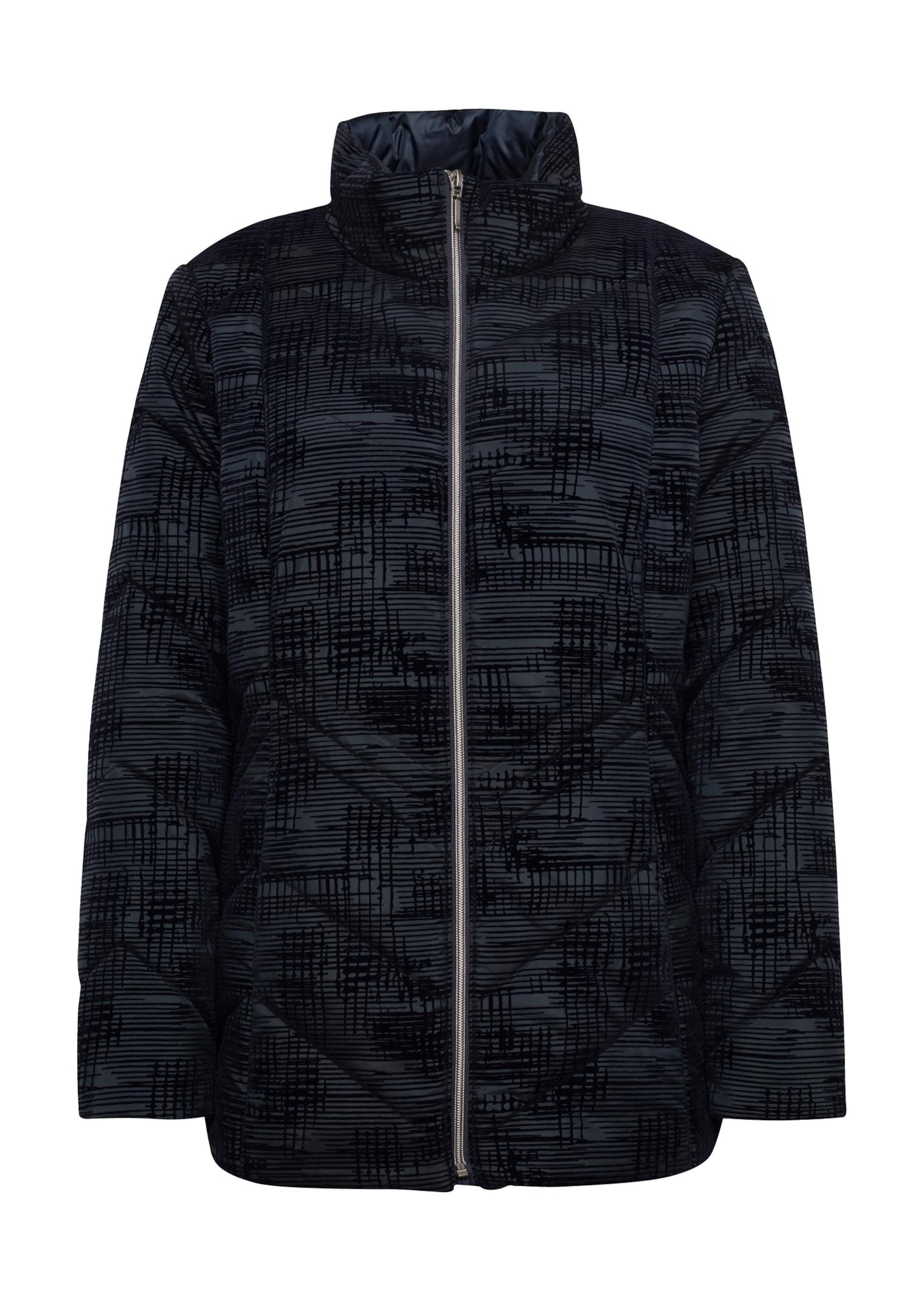 Veste matelassée à imprimé tendance - marine - Gr. 54 de Goldner Fashion