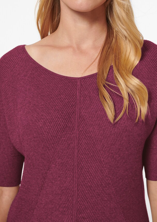 Fine knit jumper with turn-up sleeves 4
