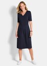 Jersey-Kleid mit V-Ausschnitt thumbnail 1