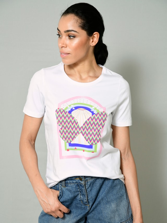 Shirt mit modischen Motivdruck 6