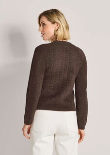 Cardigan moelleux avec structure en nid d'abeille thumbnail 4