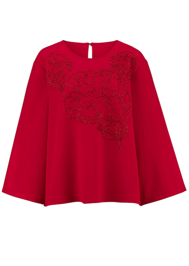 Bluse mit Perlenmotiv 5