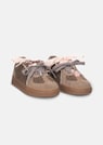 Sneaker aus Veloursleder mit Teddyfell thumbnail 4