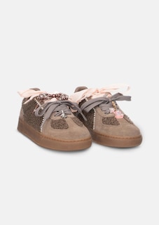 Sneaker aus Veloursleder mit Teddyfell thumbnail 4