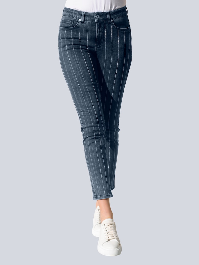 Jeans mit Ziersteinen 3