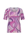 Shirt van viscose met een artistieke all-over print thumbnail 6