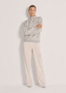 Glitzernder Pullover mit Rauten-Muster thumbnail 2