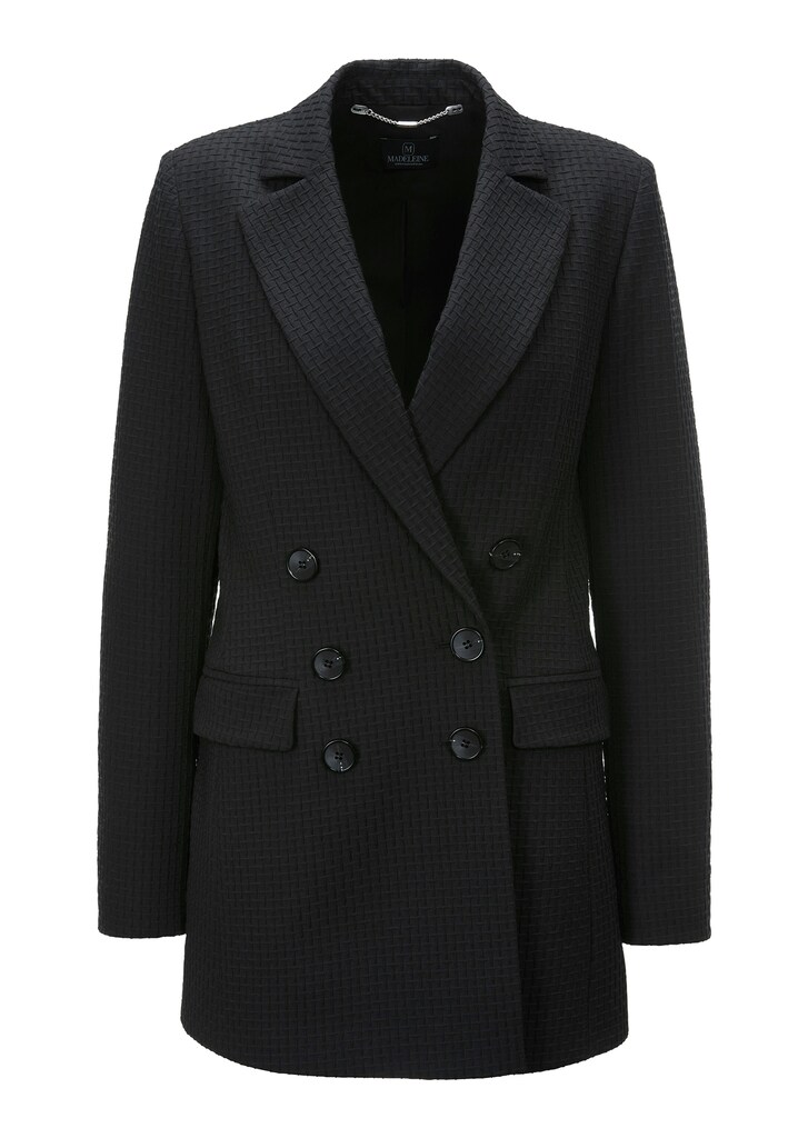 Frock coat made from textured material