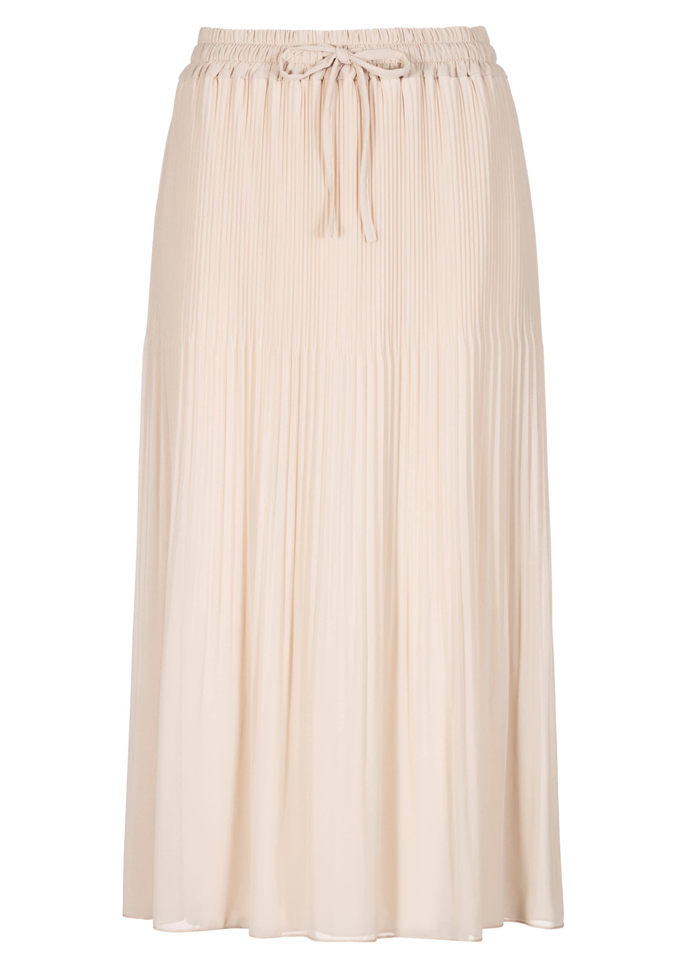 Plisseerock mit Tunnelzug und Bindeband