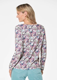 Langarmshirt mit Paisley Muster thumbnail 3