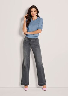 Bequeme Wide-Leg-Jeans aus Powerstretch thumbnail 2