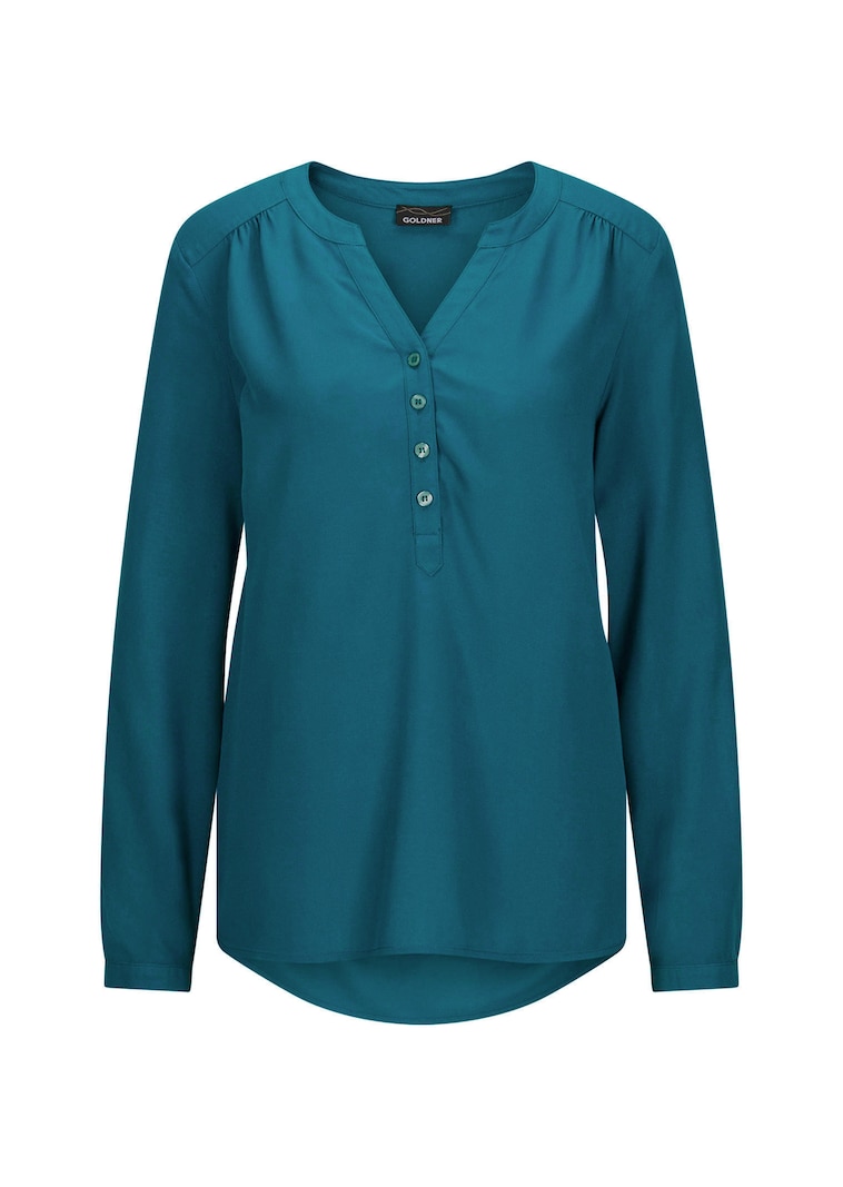 Blouse van pure viscose